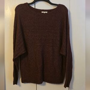 Maurices Burgundy Crew Neck Sweater